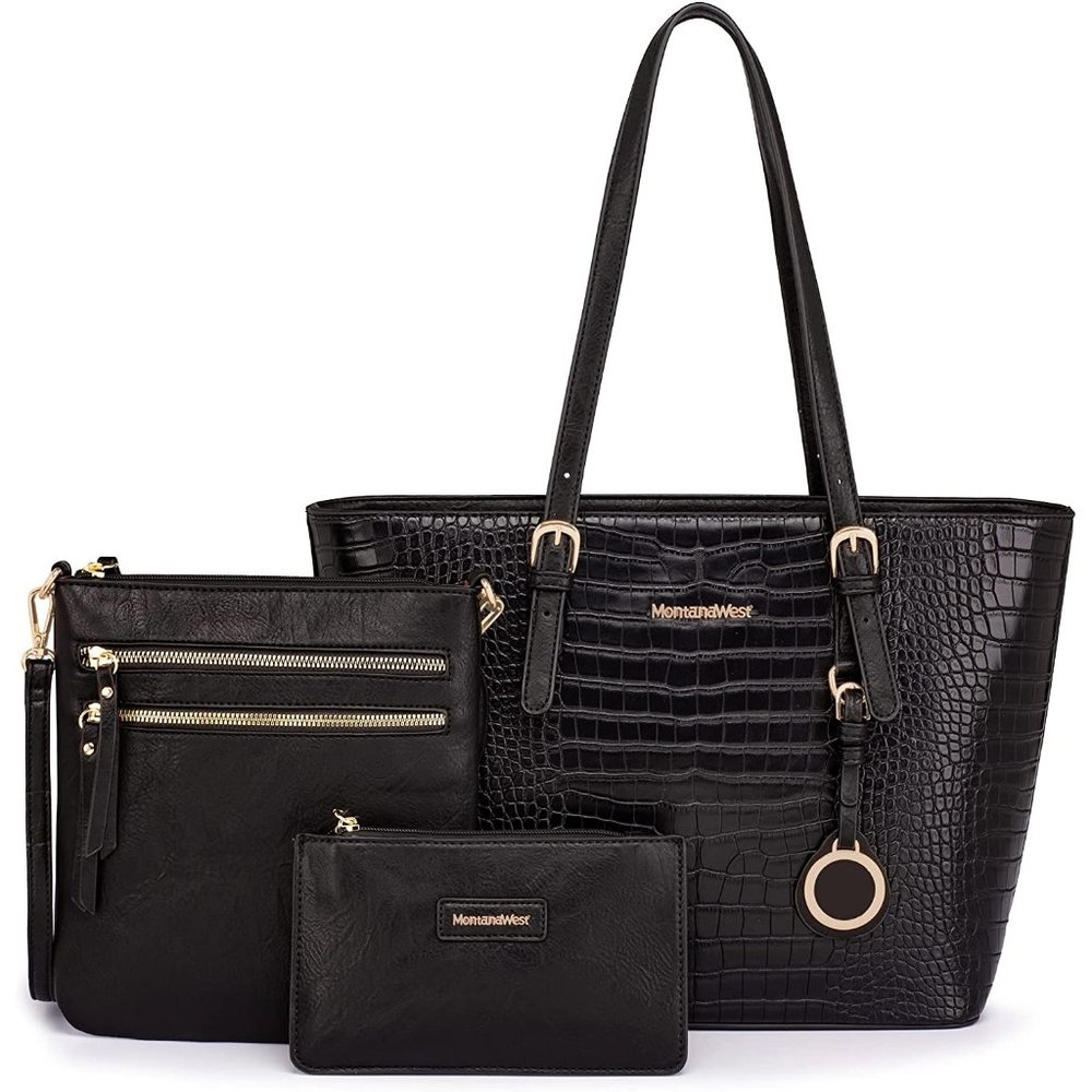 New Montana West Purses and Handbags for Women 3PCS Tote Purse and Walle… - Picture 1 of 16
